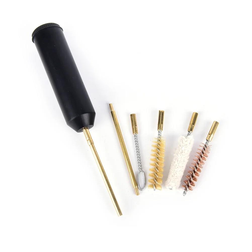 7pcs/set Cleaning Brush 9 Mm Pistol Kit Pocket Size Hand Gun Rod Professional Tools