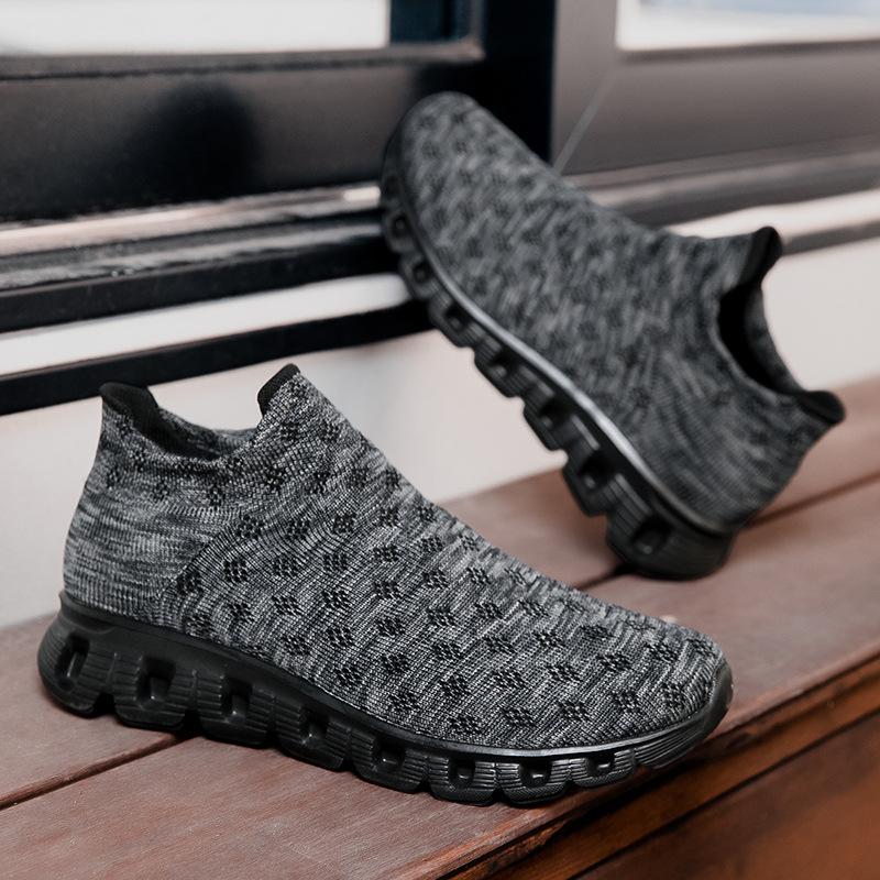 

Мужская обувь, летняя, дышащая, сетчатая, повседневная, носки, мужские, с одной педалью, на толстой подошве, с мягкой подошвой, кроссовки для бега 35