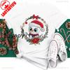 New Year Merry Christmas Women T Shirt Maycaur Christmas Gift Unisex Clothes Kawaii Sika Deer Graphic Shirt Scarf Penguin Tops