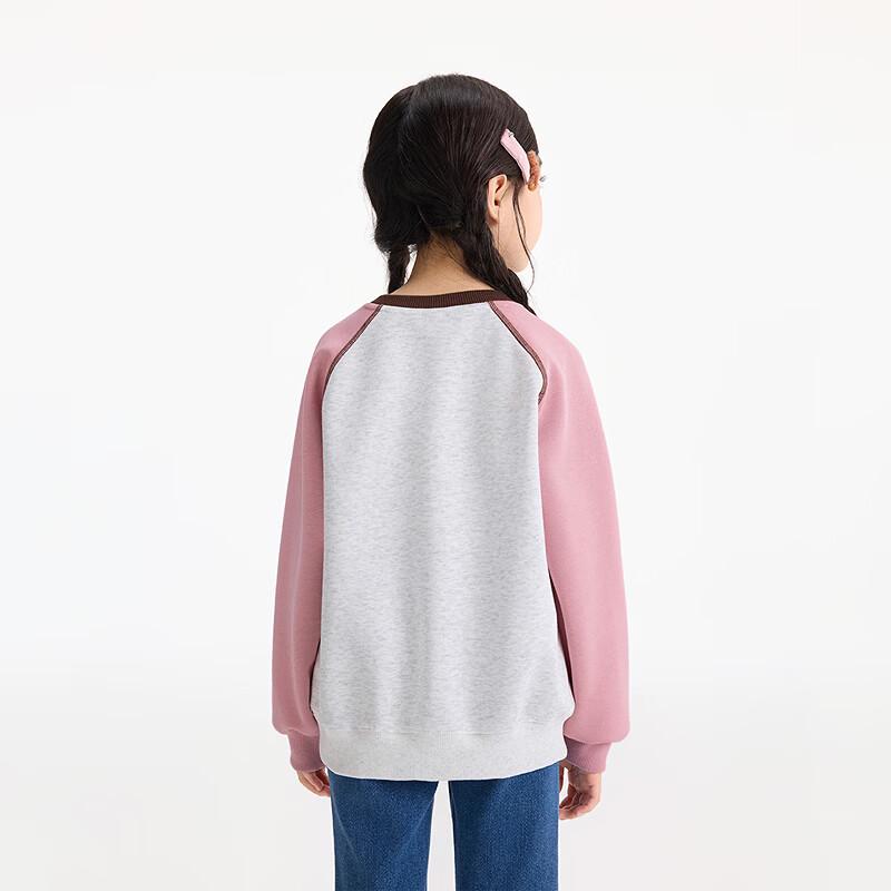 Girls' Sweet Printed Casual Crewneck Sweatshirt