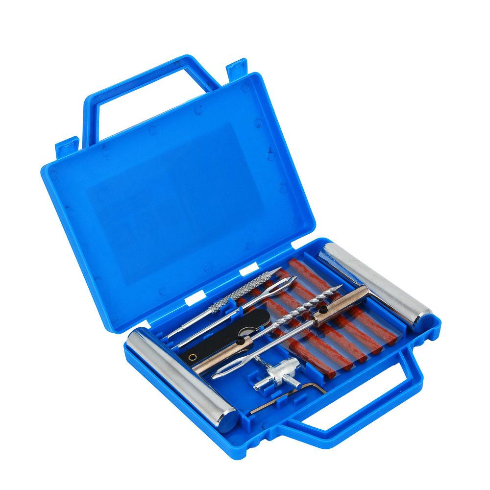 Emergency Tire Repair Kit: Vacuum Patches & Rubber Strips for Cars, Motorcycles, & EVs