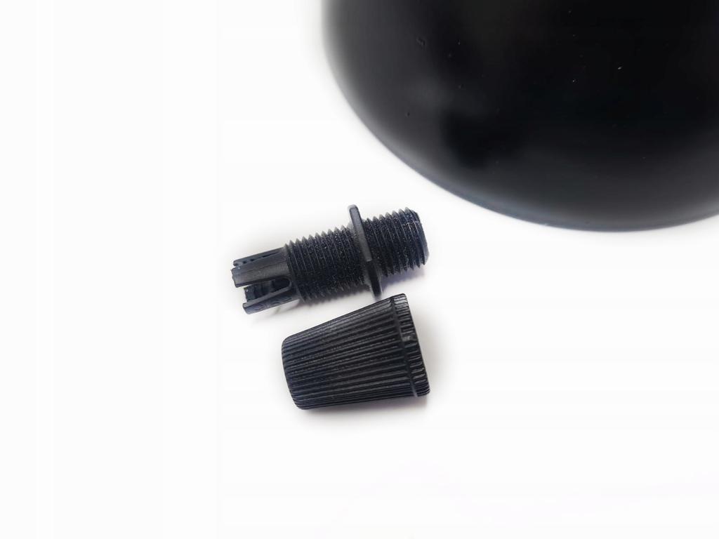Lamp rosette, cover, ceiling lining, cup, 10 cm, metal, black cover