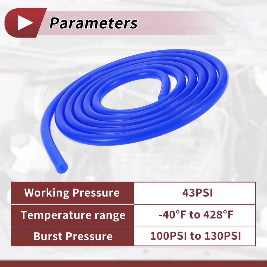 HEROFFIX Air and Silicone Vacuum Tube Hose High Temperature Automotive Vacuum Line 10ft