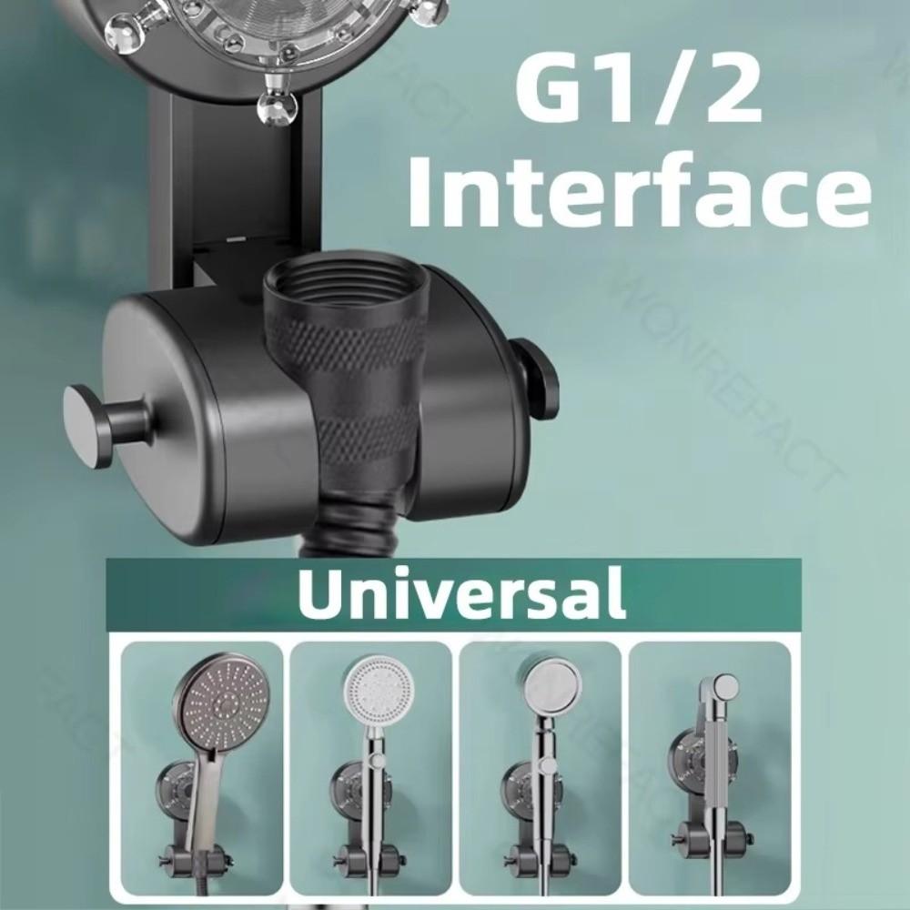 Removable Wall Mount Bracket 360° Adjustable Showerhead Holder Home Organization