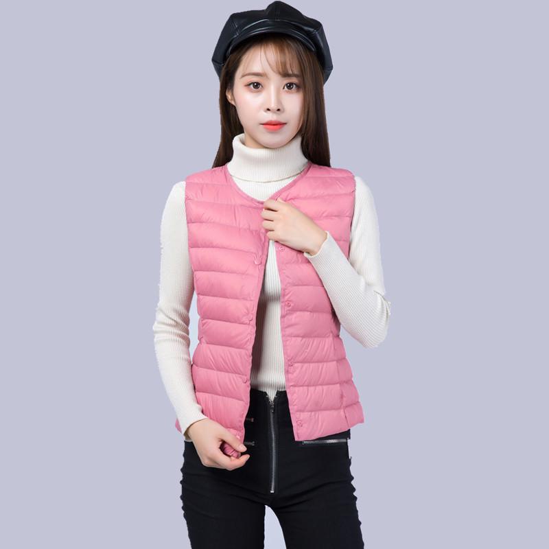New Women's Light Down Vest Women's Vest Light Down Liner Women's Plus Size