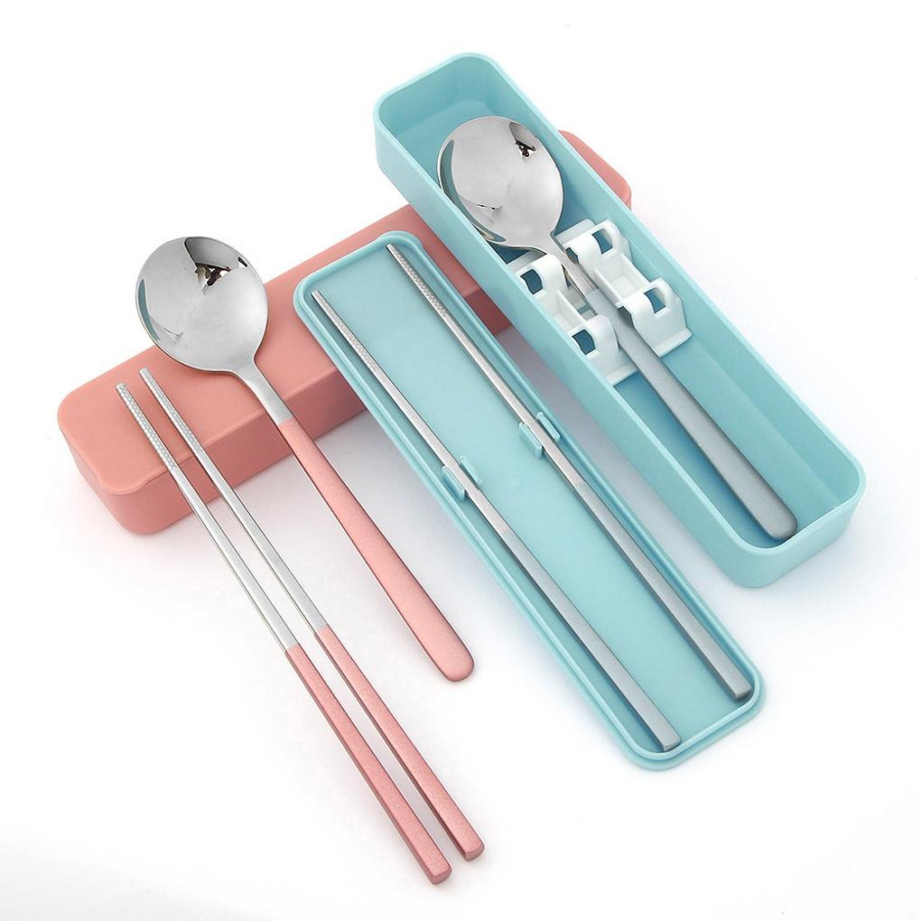 

Cooking Home Portable Spoon Set of 2 (Blue + Pink)
