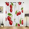 Obst Zitrone Gelb Weiß Vorhänge für Schlafzimmer Wohnzimmer Vorhänge Küche Kinderzimmer Fenster Vorhang Moderne Wohnkultur