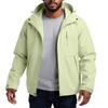 Men'S Loose Half Zipper Hooded Sweatshirt And Submachine Jacket