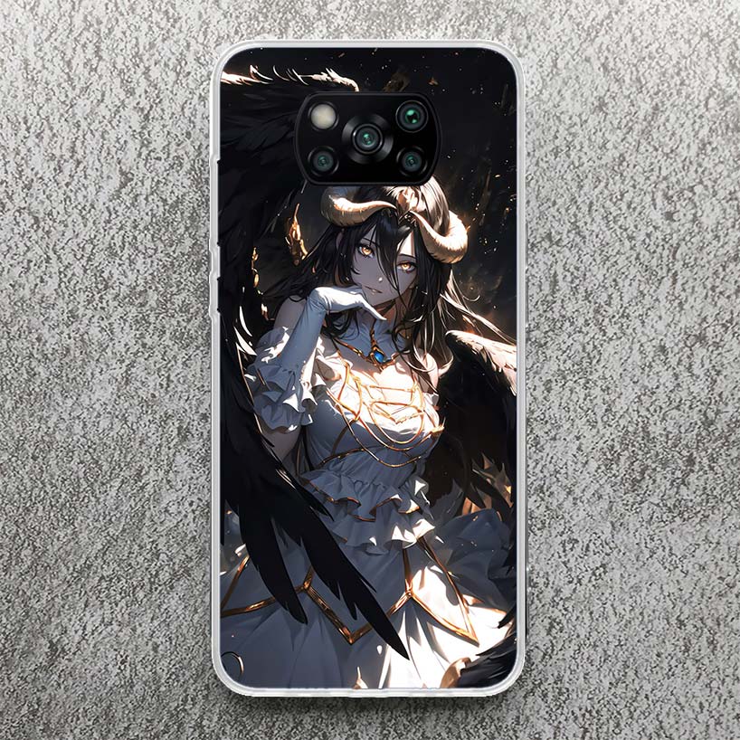 Albedo Overlord Anime Print Soft Case for Xiaomi Poco X7 X6 X5 X4 X3 Nfc Phone Shell F7 Ultra F6 F5 Pro F4 GT M6 M5S M3 Pattern