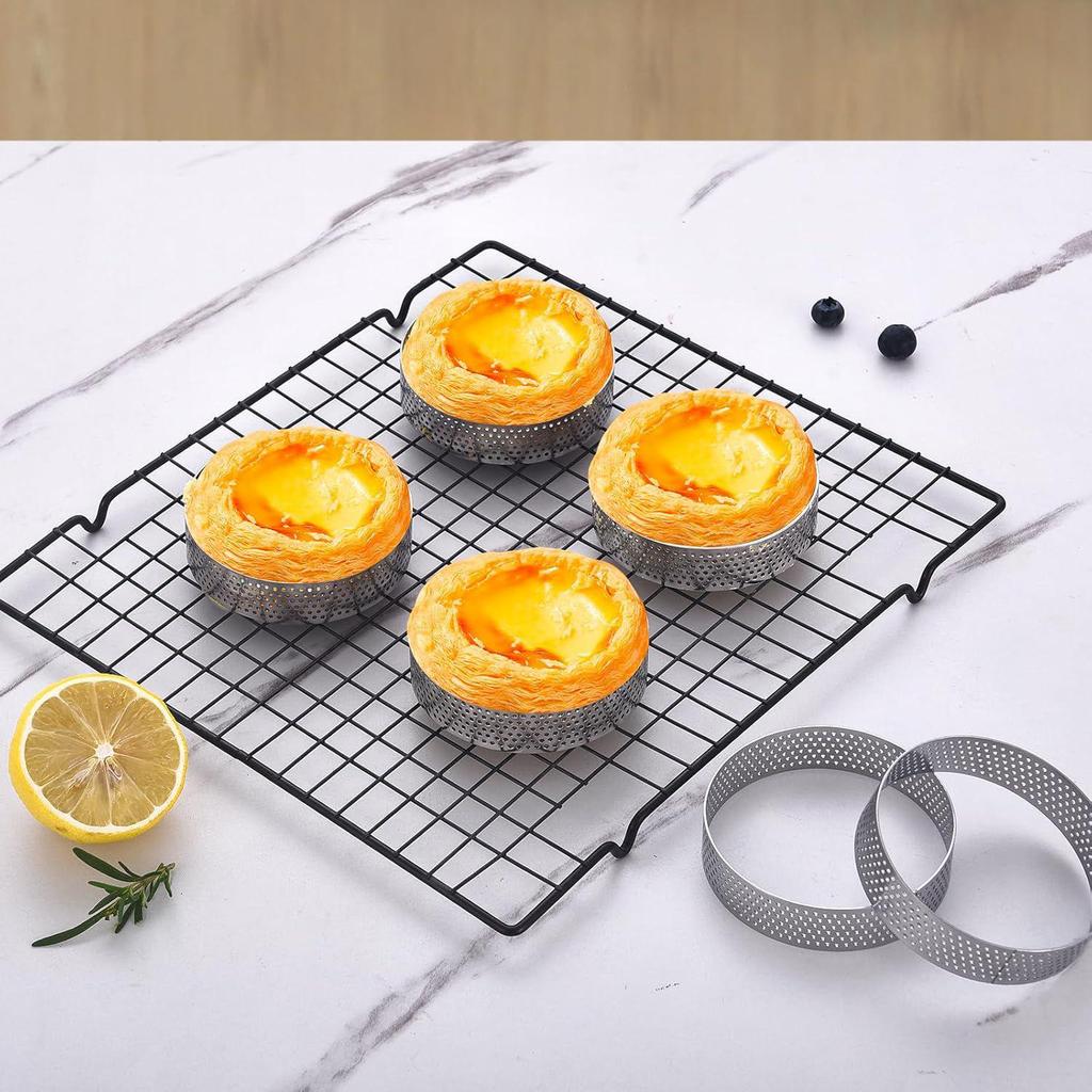 Stainless Steel French Perforated Tart and Cake Mousse Ring