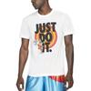 Nike T Shirts Men's White Crew Neck Moderate Straight Fit DH3830-100