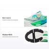 Li Ning Kinder Cloud Laufschuhe Modisch Vielseitig Stoßdämpfend Atmungsaktiv Stützend Low Top Kinder Sneaker Weiß Grün YKFV124-3