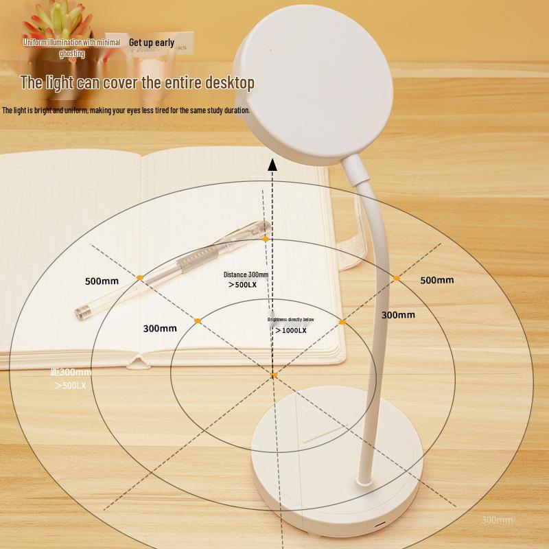 LED Table Lamp: Ambient Night Light & Eye-Friendly Study Lamp for Bedside & Bedroom.