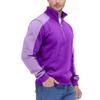 Men's Colorblock Half Zip Stand Collar Sweatshirt Men's Sports Large Size Casual Stand Collar Sweatshirt
