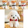 Corgi Plush Toy With Pp Cotton Filling Soft Short Fur Stuffed Animal For Kids Gift