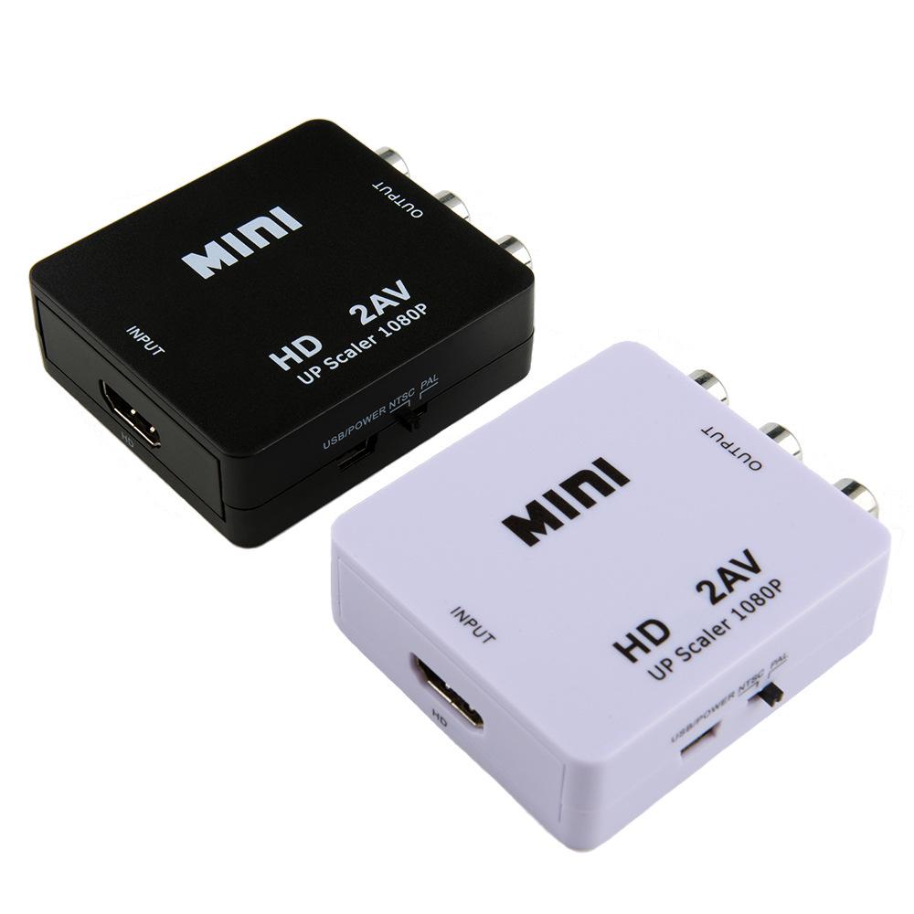 HDMI to RCA AV Adapter - Red White Yellow Converter for Computer to Projector Audio Video