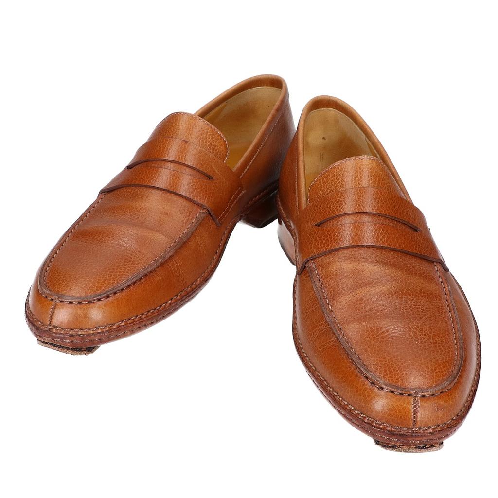 JOHN LOBB BORNEO Zapatos Mocasines Penny de Cuero Borneo 7 MarrónUsado