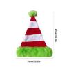 Splicing Plush Santa Caps Green Edged New Year Festive Hat For Family Christmas Hat  Woman and Man