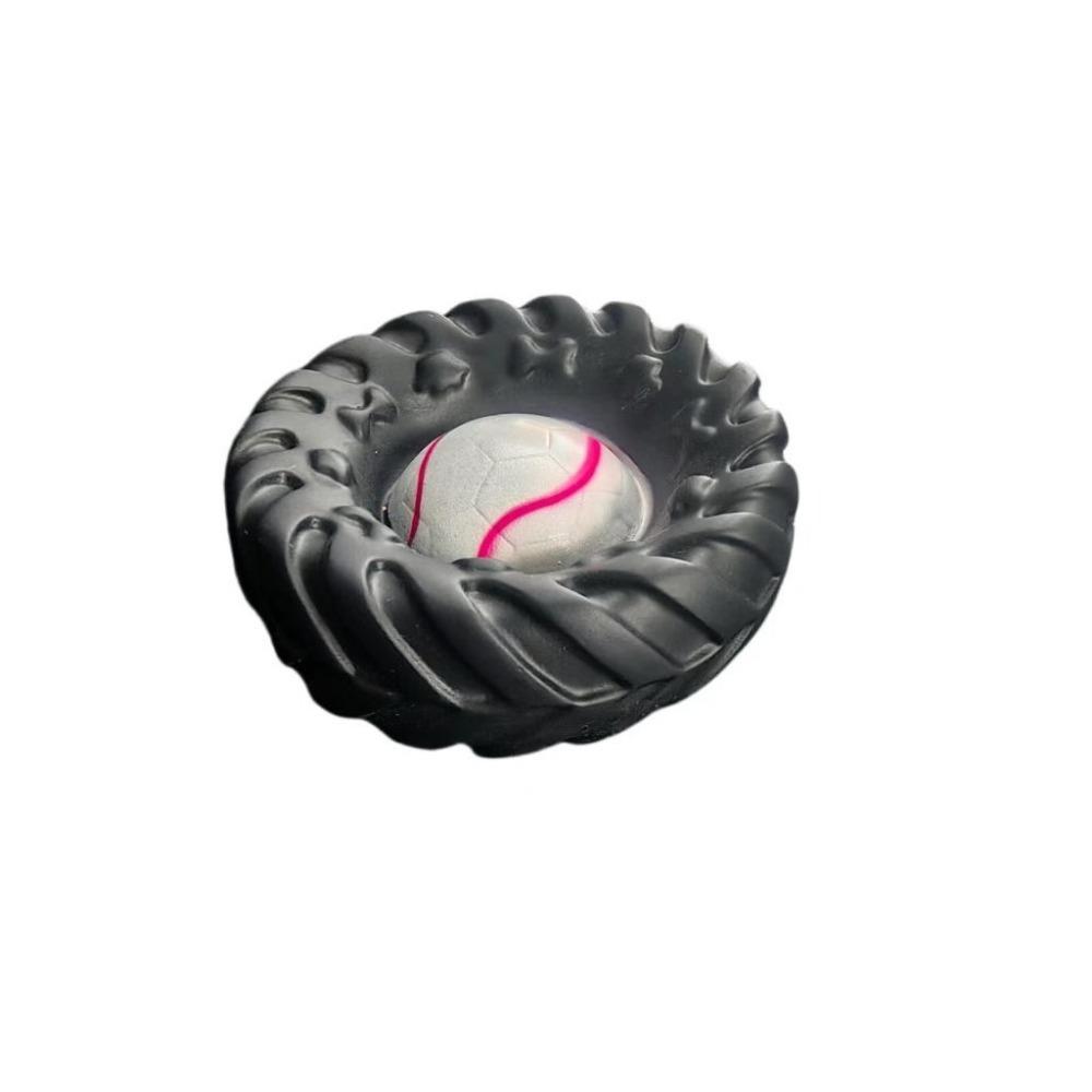 

Elasticity Interactive Dog Toy Squeak Sound Dog Chew Wheel Toy Creative Molar Toys Indoor Play рожевий