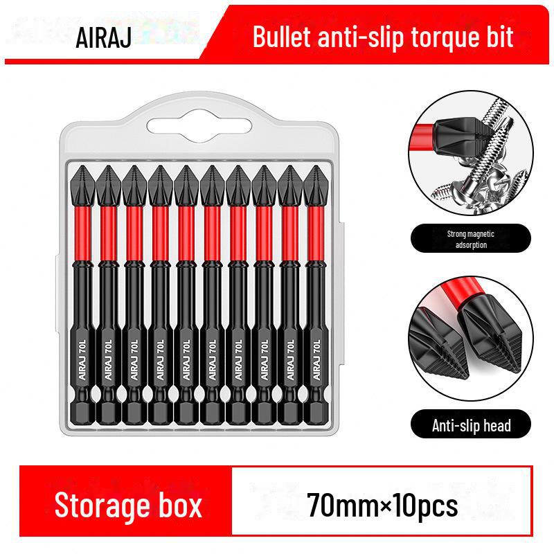 Magnetischer Kreuzschraubendreherkopf aus Wolframstahl, rutschfest, schlagfest, elektrisches Handwerkzeug mit hoher Härte