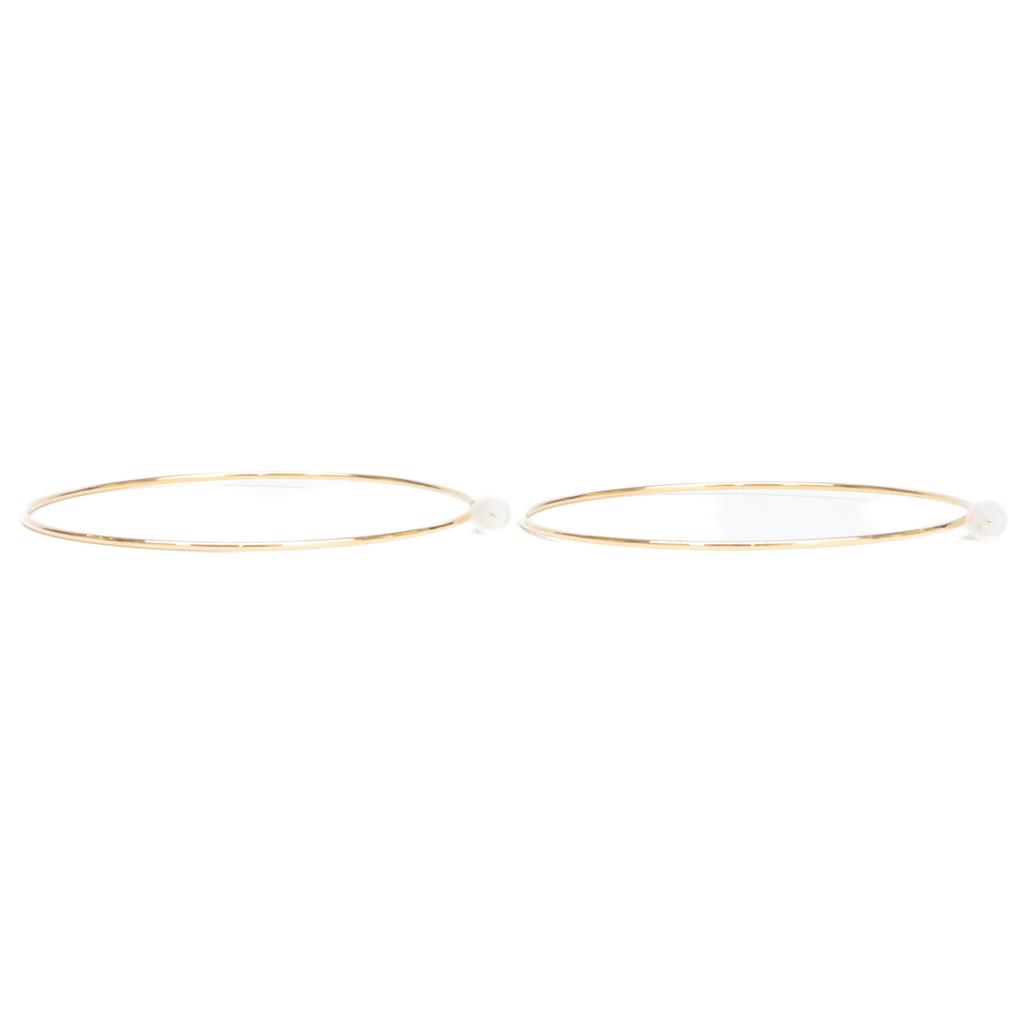 MARIHA [Beautiful Condition] K18 Wish Hoop earring Yellow GoldUsed