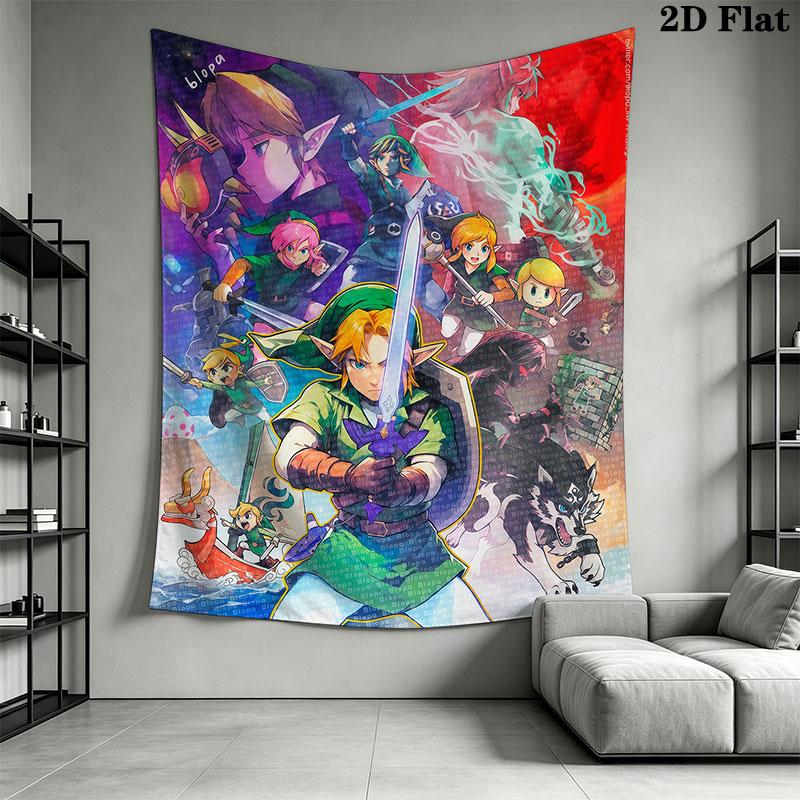 Fantasy Games Wall Hanging Printed Fabric Blanket Decorative Tapestries for Bedroom Living Room Home Decor