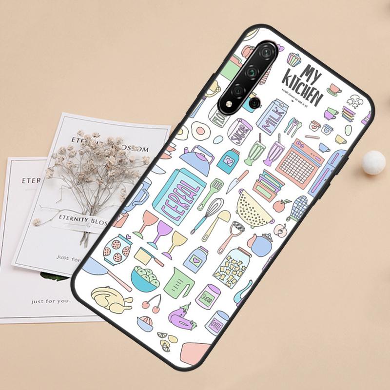 

Baking Cook Chef For Huawei Nova Y91 Y61 Y60 Y70 Y72 Y73 Y90 9 10 SE 7i 8i 11i 12i P30 P40 Lite P60 Pro Case Nova 10 SE