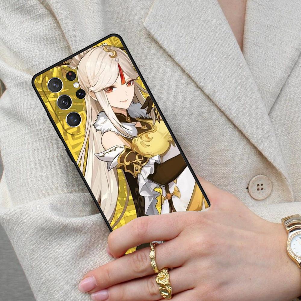 Ningguang Genshin Impact Cell Phone Case for Samsung Galaxy S26 Ultra S25 S24 S23 S22 S21 S20 Note10 Cover