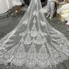 Elegant Lace French Veil: Super Long Swiss Net Bridal Train Headwear for Photography & Evening Gowns