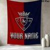 Custom Name Ca Osasuna Wall Tapestry Aesthetic Wall Hanging Printed Fabric Blanket Decorative Tapestries for Bedroom Living Room Home Decor