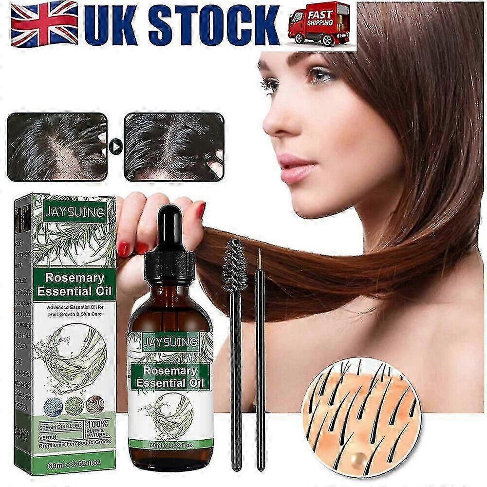 Organic Rosemary Essential Oil for Hair Growth & Skin Care, Rosemary Oil 60ml
