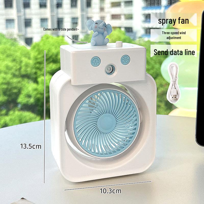 Compact 2025 Humidifying Desktop Fan: Quiet, Stylish, and Ideal for Students Default