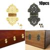10Pcs 53x28mm Antique Decorative Hinges Wood Box Furniture Door Hardware Hot