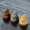Chinese Yixing Purple Clay Tea Pet Handmade Zodiac Snake Statue Ornaments Animal Tea Figurine Crafts Home Tea Set Decors