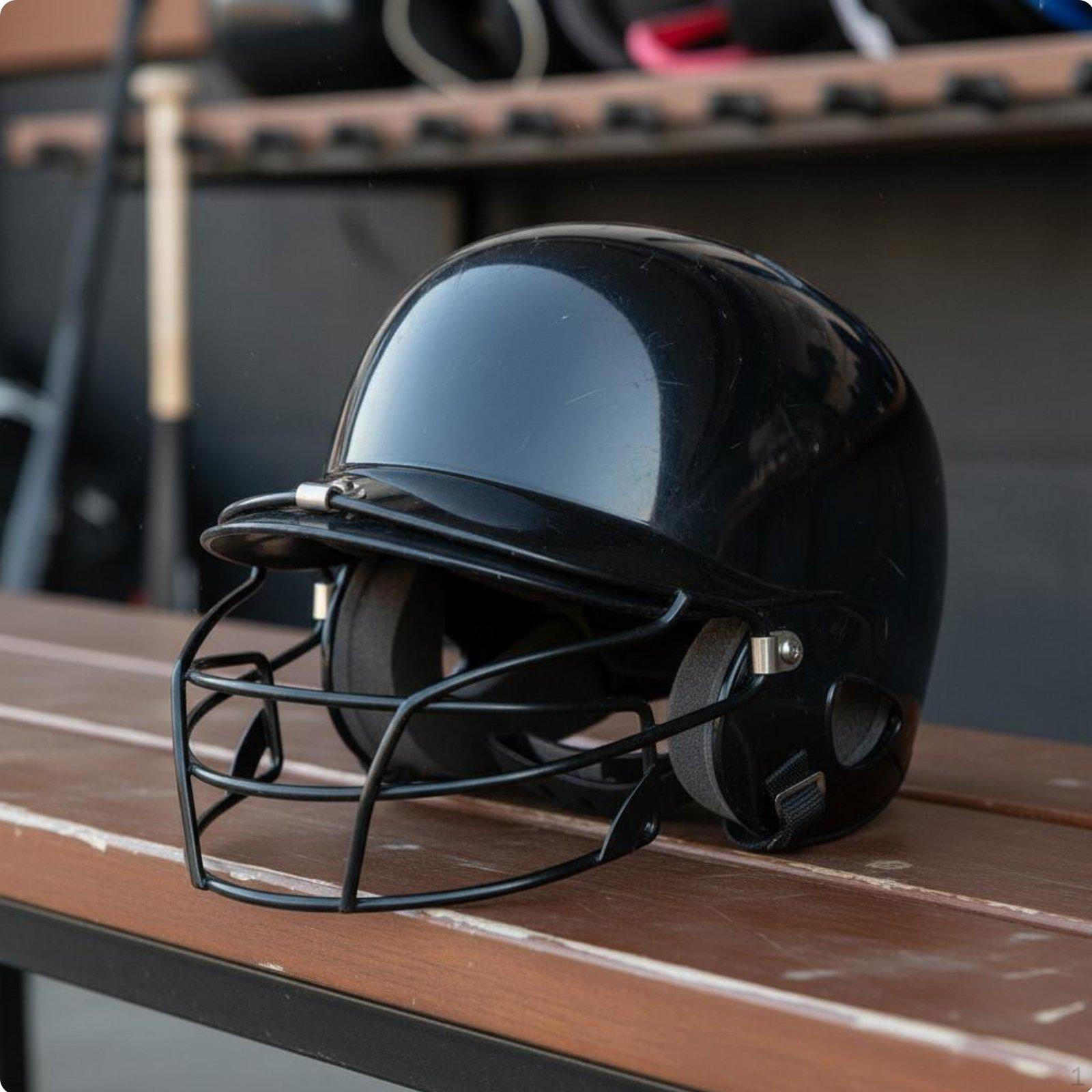 Double Ear Baseball Helmet Shock Absorbing Batting with Face Guard Heavy Duty Shielded