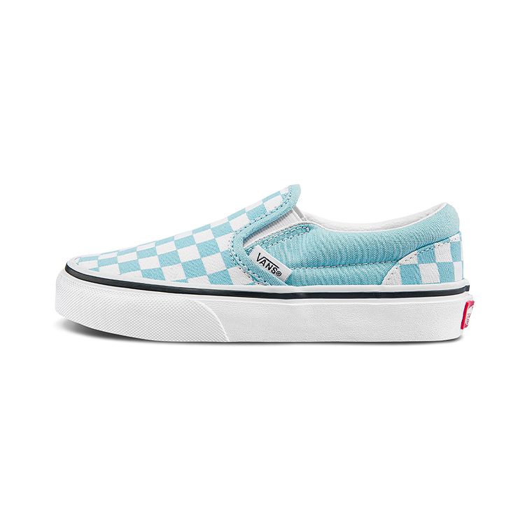 Vans Slip-On Checkerboard Low Top Kids Skate Shoes Kids Sneaker Blue White VN0A5KXM7TC