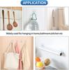 10Pcs Door Hook Adhesive Wall Hooks Transparent Anti-skid Traceless Heavy Duty Stick On Hook Bathroom Kitchen Wall Stickers