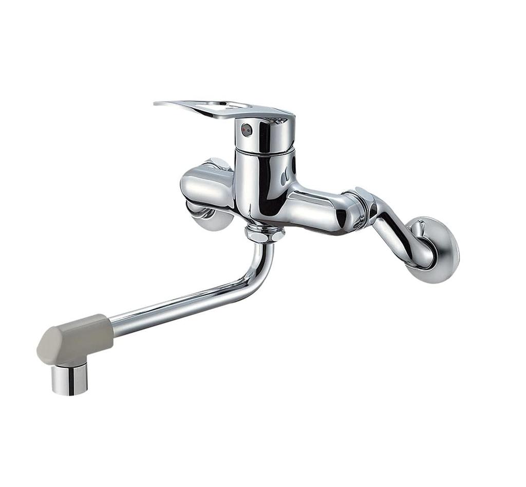 SANEI Single Mixer Tap Eco Type Water and Gas Saving Hot Water Tap Plated Handle K1700ED-4UR-13