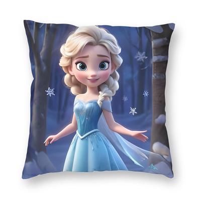 Frozen Princess Elsa  Pillowcase Double-sided Printing Cushion Cover Decorations Snow Queen Pillow Case Cover Bed Wholesale