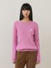 Bb' BENETTON Round Cable Knit (Pink)
