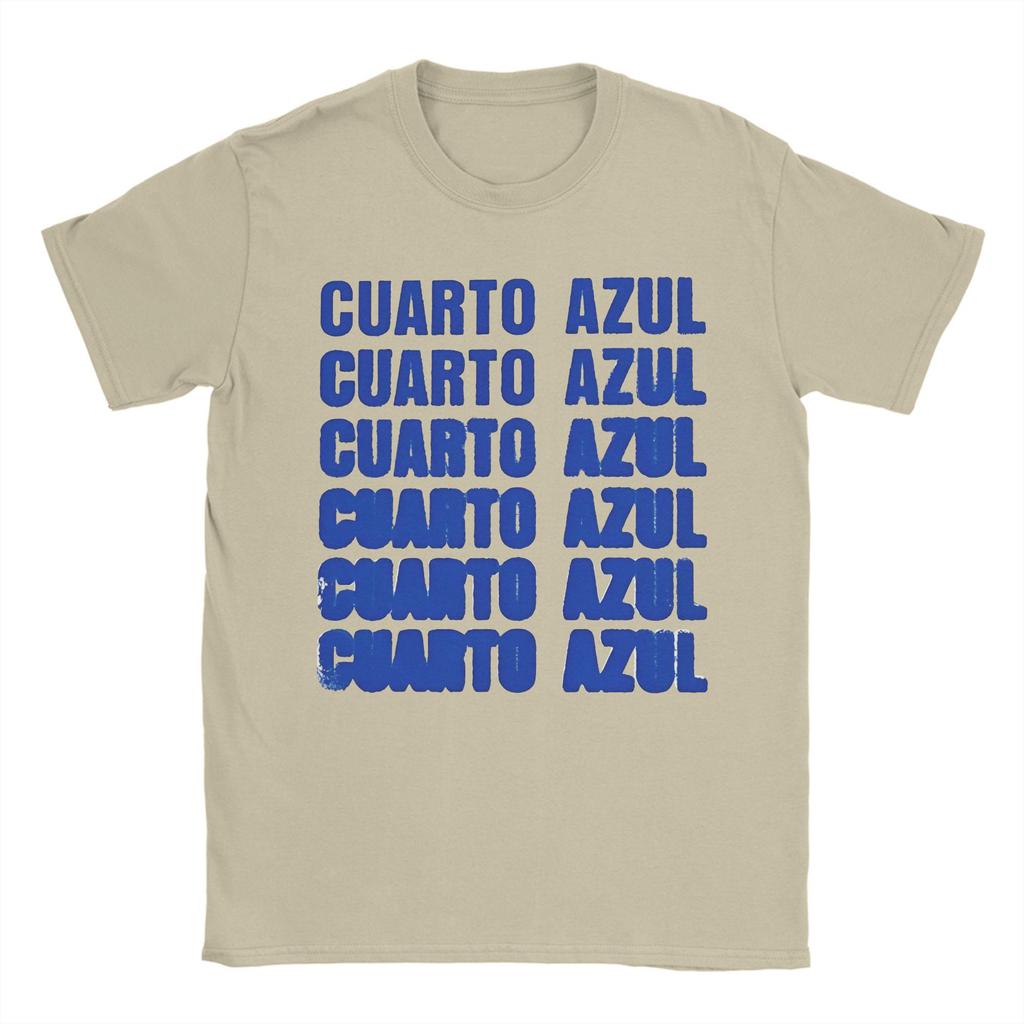 Men's T-Shirt Aitana CUARTO AZUL Tour 2025 Funny 100% Cotton Tee Shirt Short Sleeve T Shirts Round Neck Clothes Summer