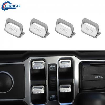 Dashboard Window Glass Control Switch Button Trim Cover For 18+ Jeep Wrangler JL