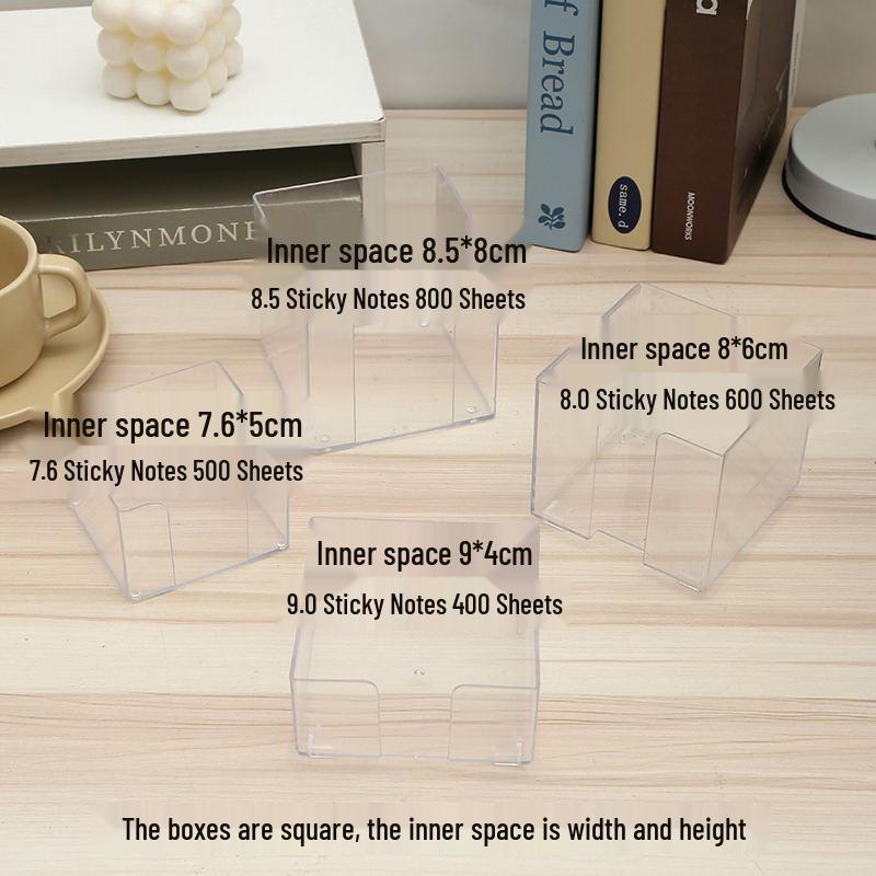 Acrylic Sticky Note & Business Card Holder Box