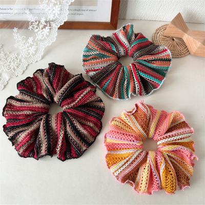 Neue Mode Bohemia Stil Hohlstoff Groß 20cm Große Haargummis Für Damen Mädchen Haarbänder Für Reisen Haarschmuck