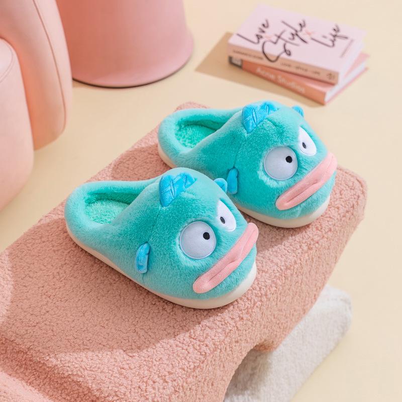 

Sanrio Cotton Slippers - Melody, Cinnamoroll, Hello Kitty, Kuromi - Warm Winter Home Shoes for Women 32-33 (20cm)
