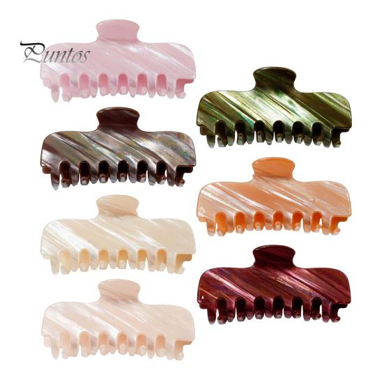 Anti Slip Hair Grips for Bun Pearlescent Claw Clip, Non-Slip Clip Women, Elegant Strong Styling Clips Long Hold Accessories Styling, Decorative Daily