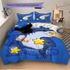 3pcs Bedding Set Shark Star Includes 1 Comforter + 2 Pillowcases, Without Pillow Inserts, Soft Comfortable,a0909130