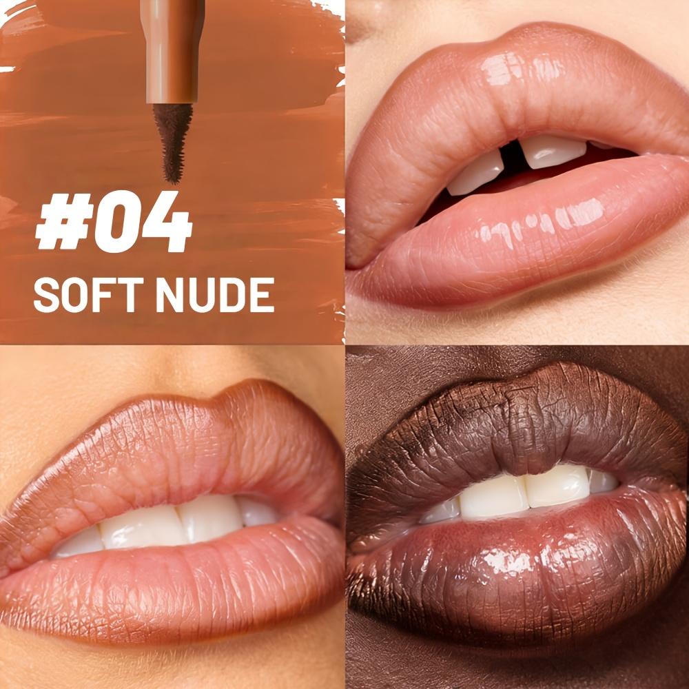 Full-Coverage Lip Liner, Waterproof and Long-lasting, Non-sticky, Suitable for All Pink, Beige, Brown, and Berry Shades Lipstick