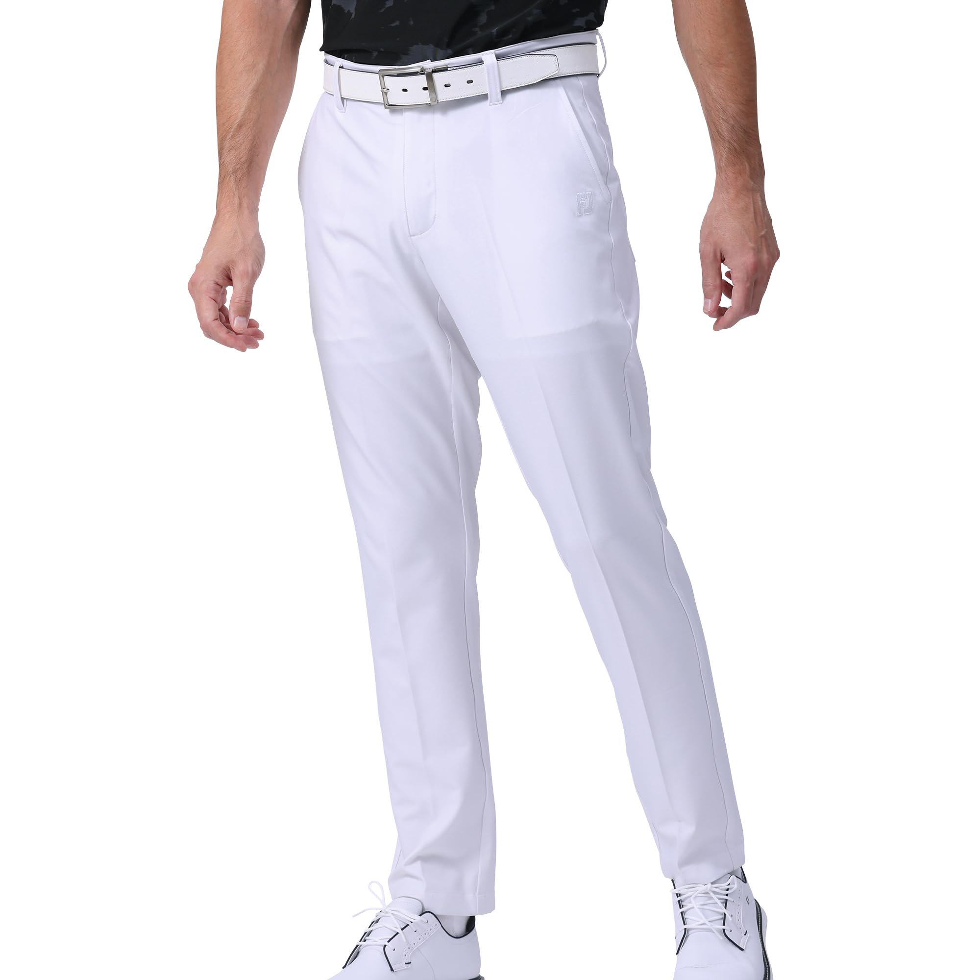 

FootJoy FJ Water-Repellent Tour Fit Long Pants, White, Men s, XL, FJ-S24-P12, 81849-XL