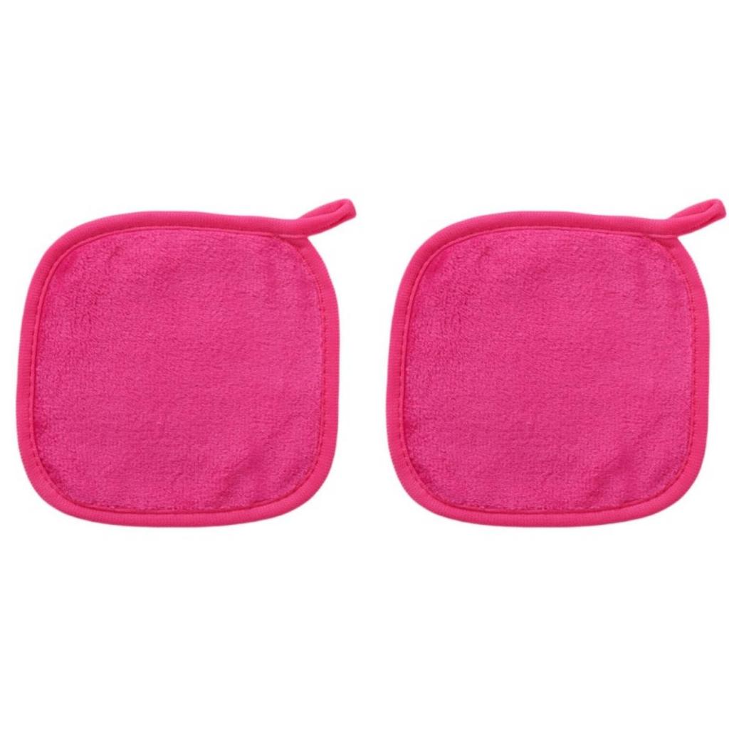 2 Stück Mikrofaser Gesichtstücher Wiederverwendbare Make-up-Entferntücher Make-up-Handtücher Gesichts-Tiefenreinigungspads Hautpflege Schönheitswerkzeuge